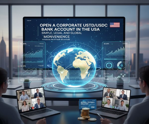 Open Corporate USD, USDT & USDC Account Online in the USA